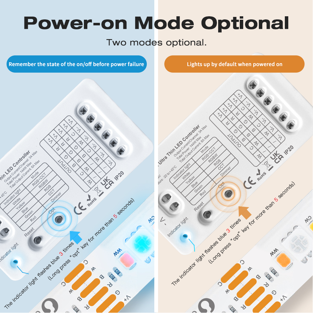 Zigbee3.0 5In1 Mini LED Controller Wireless Control DC5-24V Zigbee3.0 5In1 Mini LED Controller Wireless Control DC5-24V